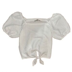 LOFT Textured White Top